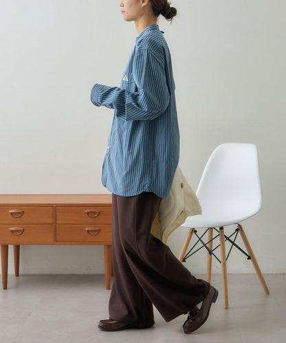 【GEVACO】磨毛立領襯衫