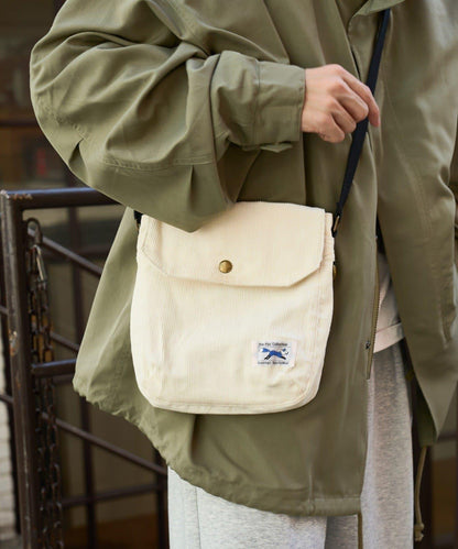 【FOX】燈芯絨翻蓋迷你單肩包