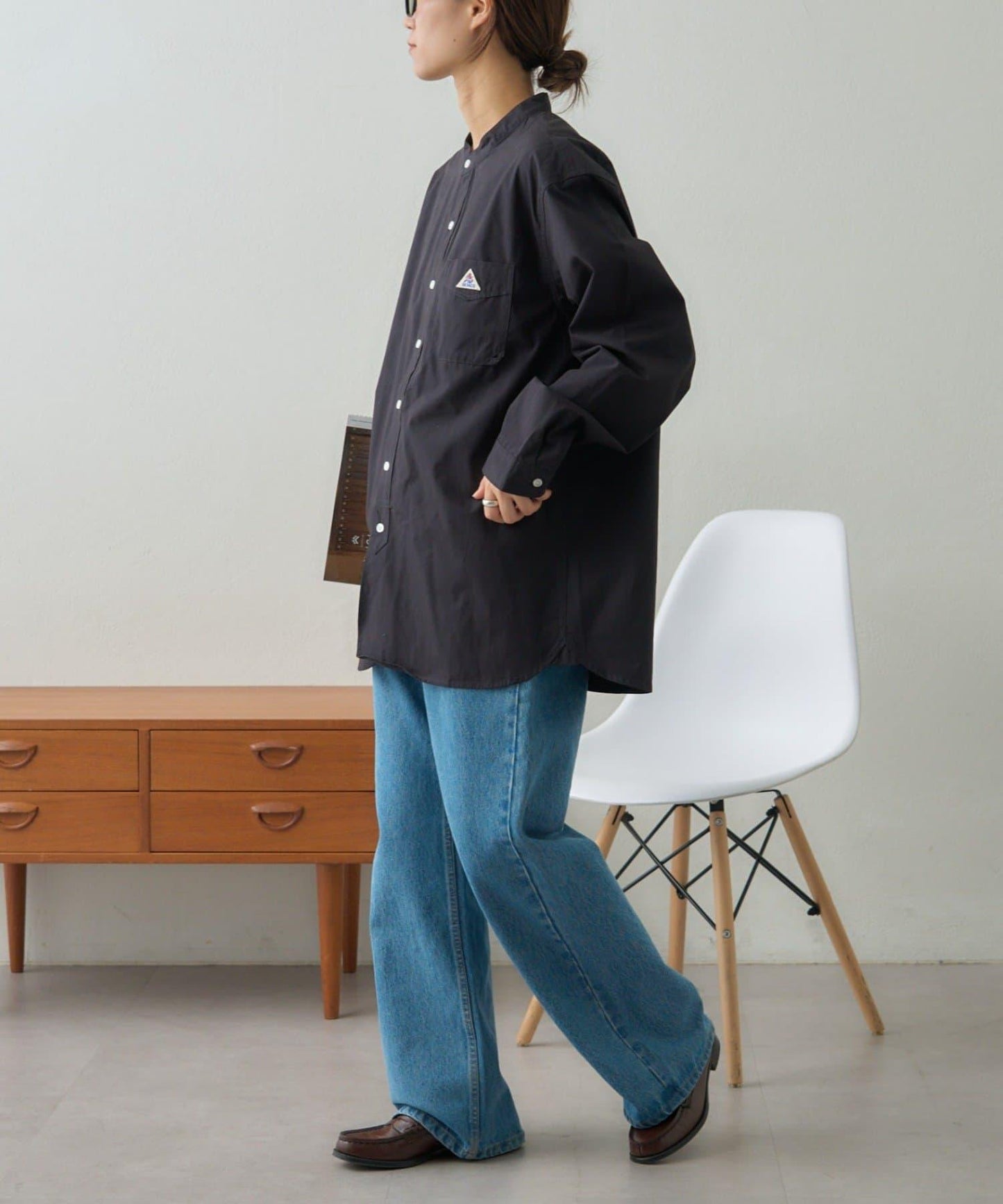 【GEVACO】磨毛立領襯衫