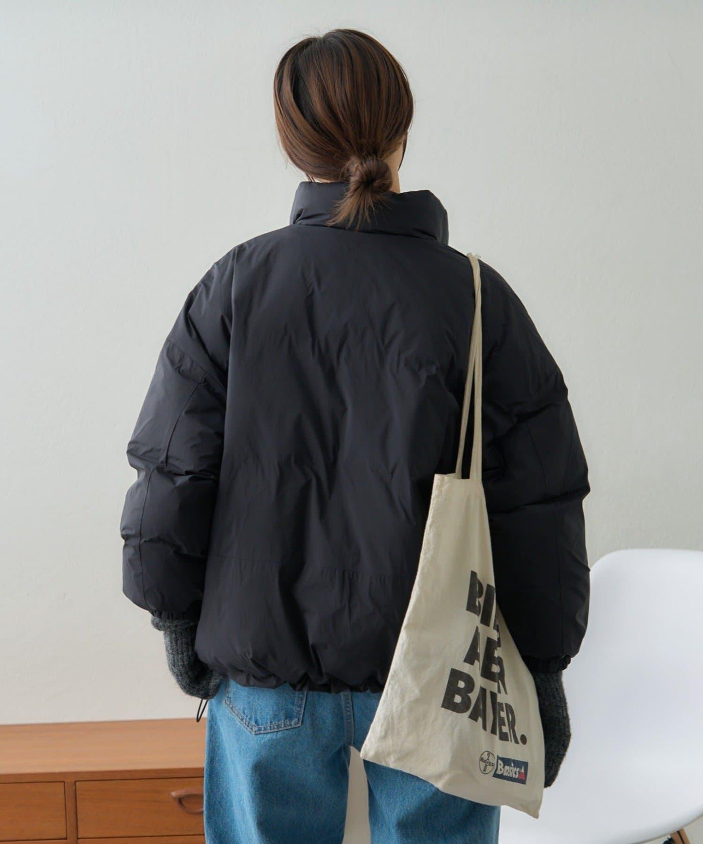 【GEVACO】無縫中長款羽絨夾克