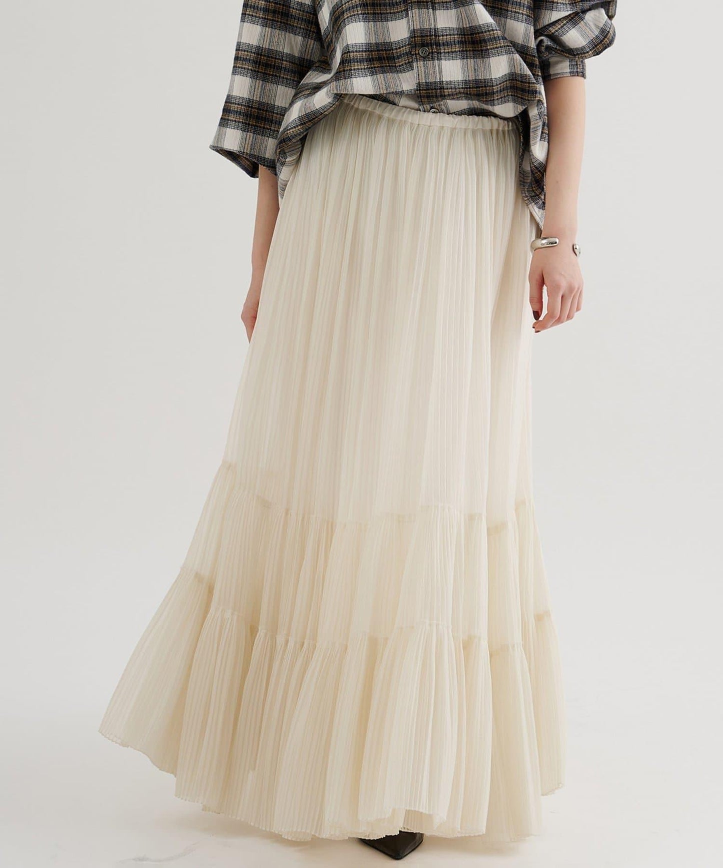 歐根紗層疊半身裙