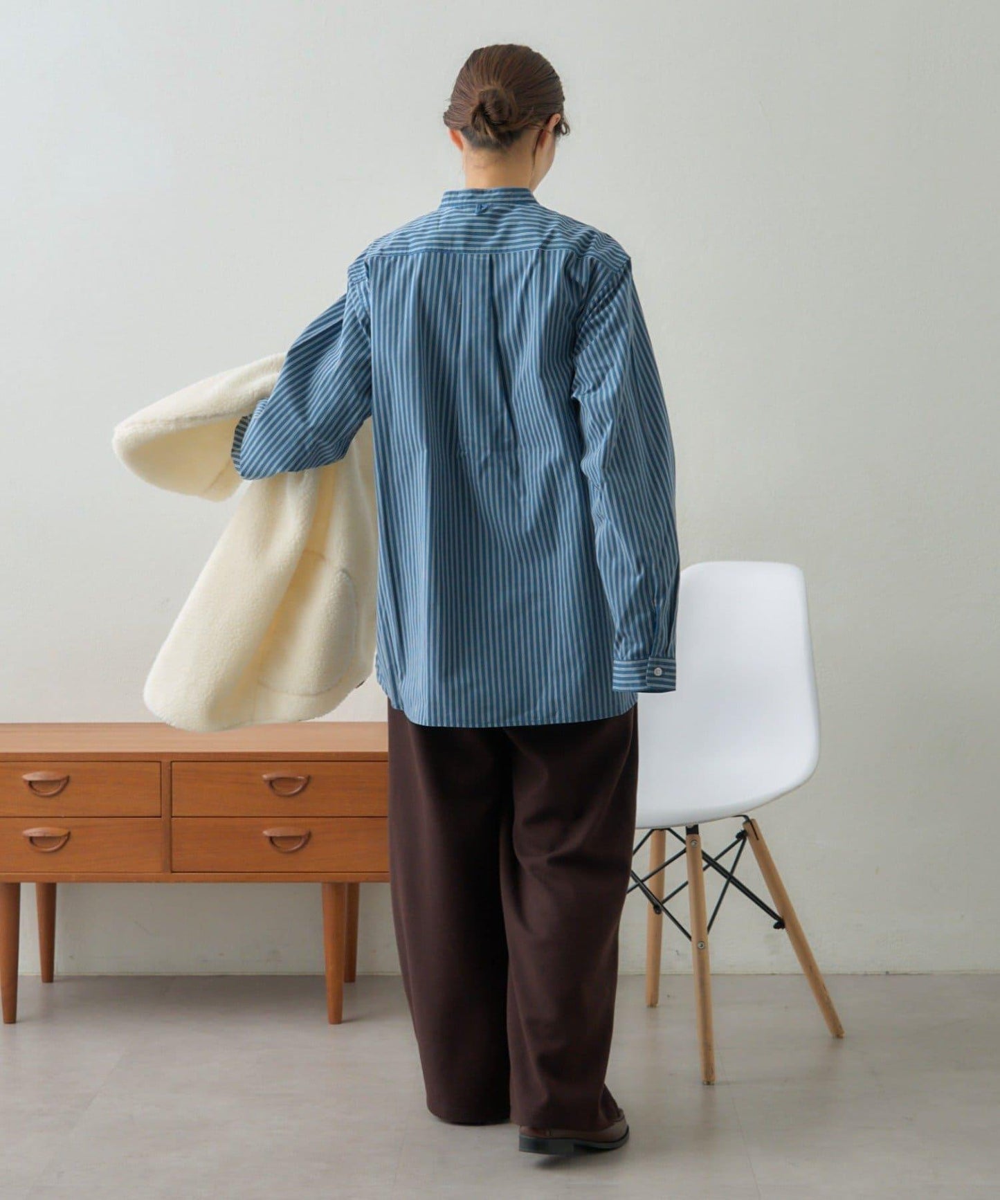 【GEVACO】磨毛立領襯衫