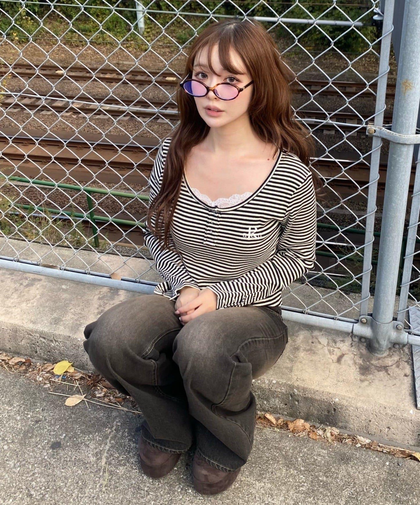 厚底羊羔絨懶人鞋