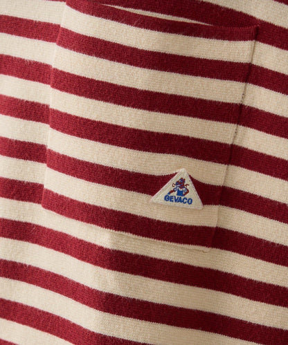 【中性】【GEVACO】條紋針織套頭衫