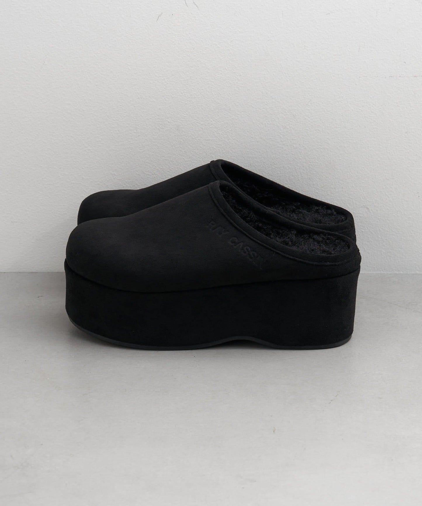 厚底羊羔絨懶人鞋