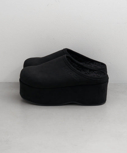 厚底羊羔絨懶人鞋