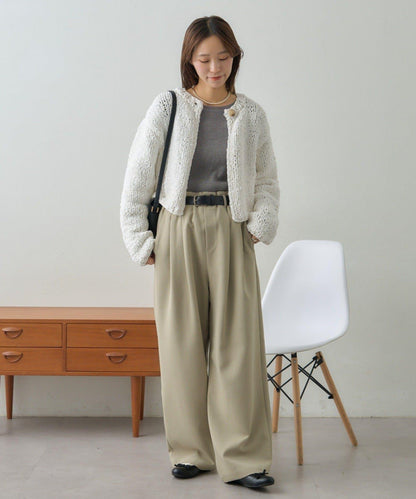 【GEVACO】短款針織開衫