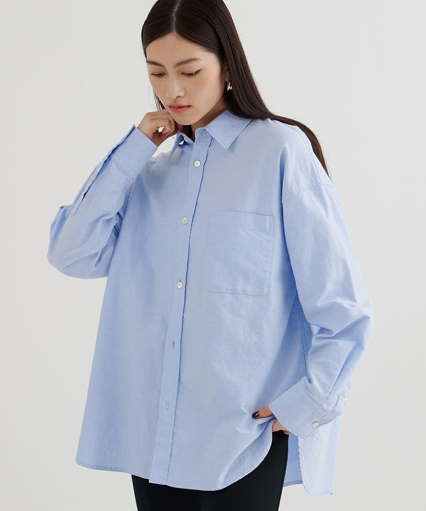 刺繡牛津紡襯衫