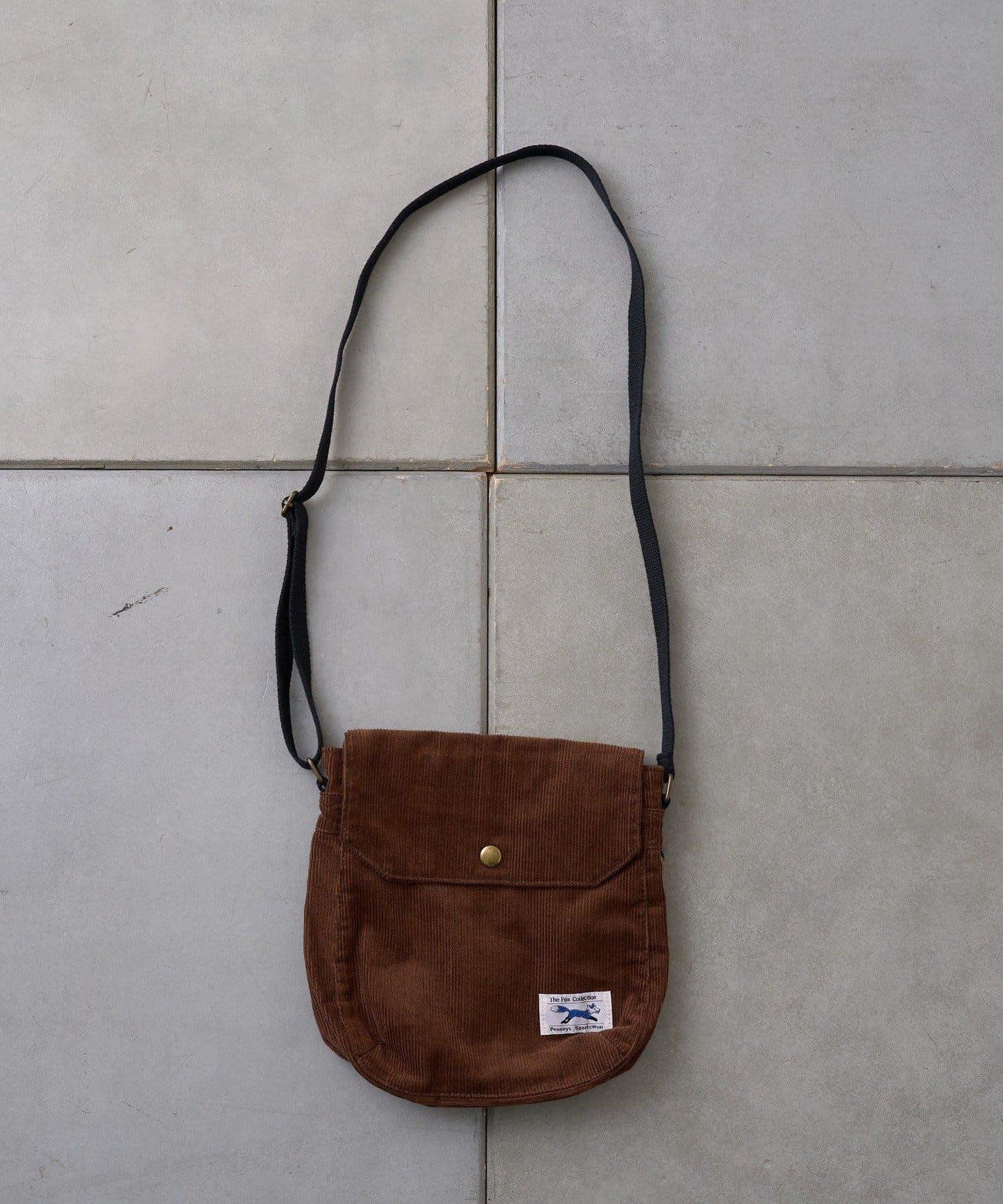 【FOX】燈芯絨翻蓋迷你單肩包