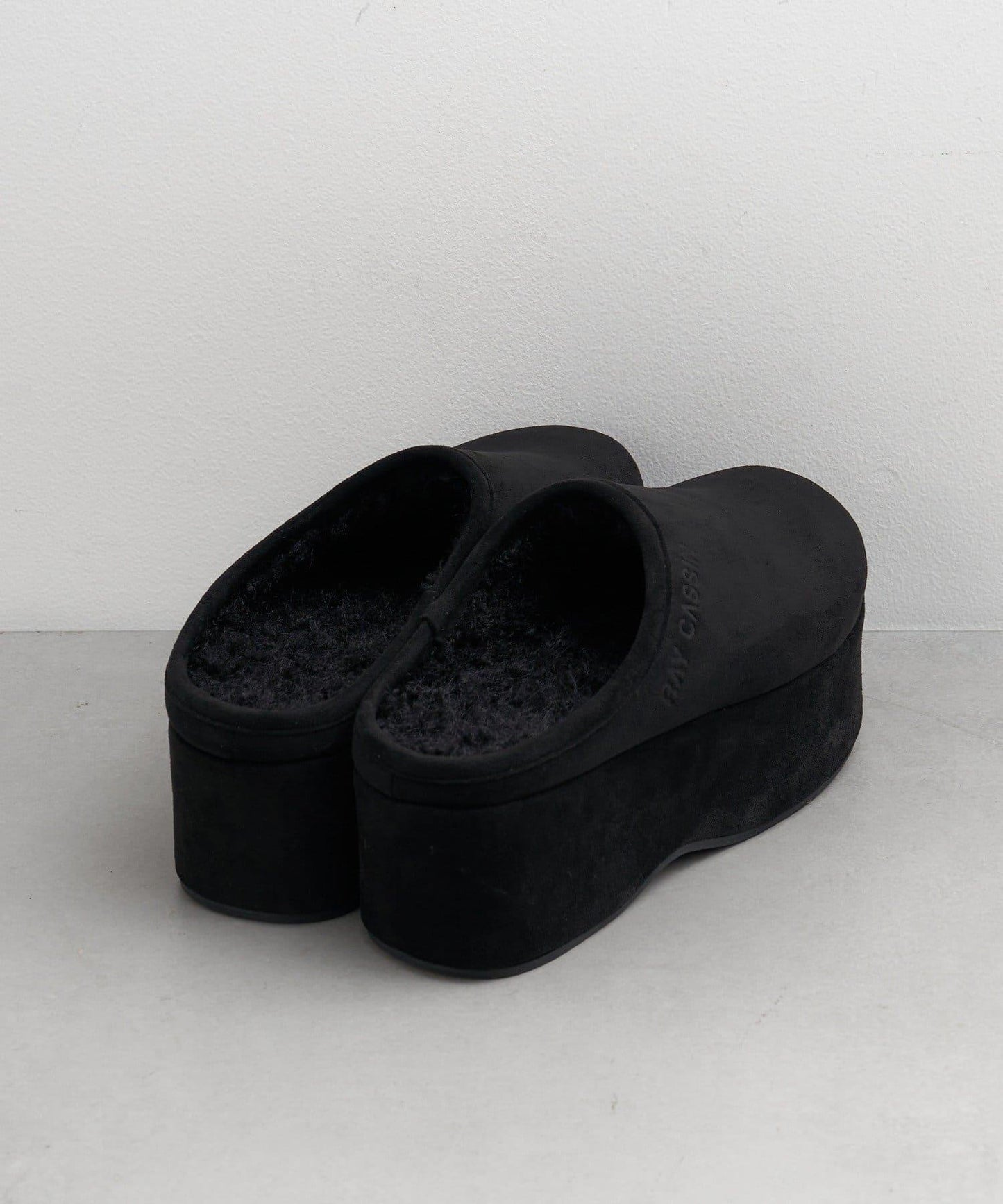 厚底羊羔絨懶人鞋