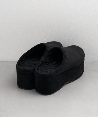 厚底羊羔絨懶人鞋