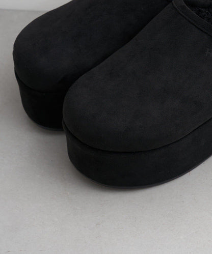 厚底羊羔絨懶人鞋