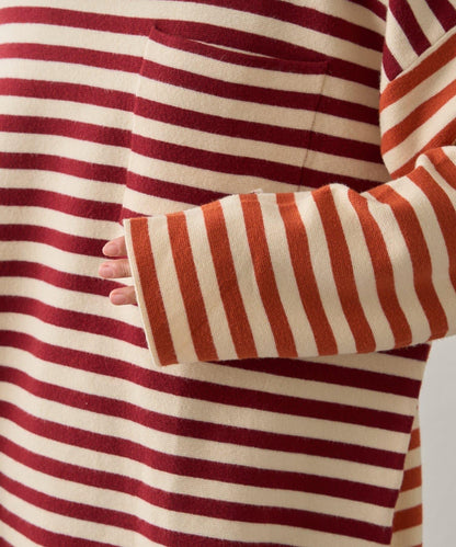 【中性】【GEVACO】條紋針織套頭衫