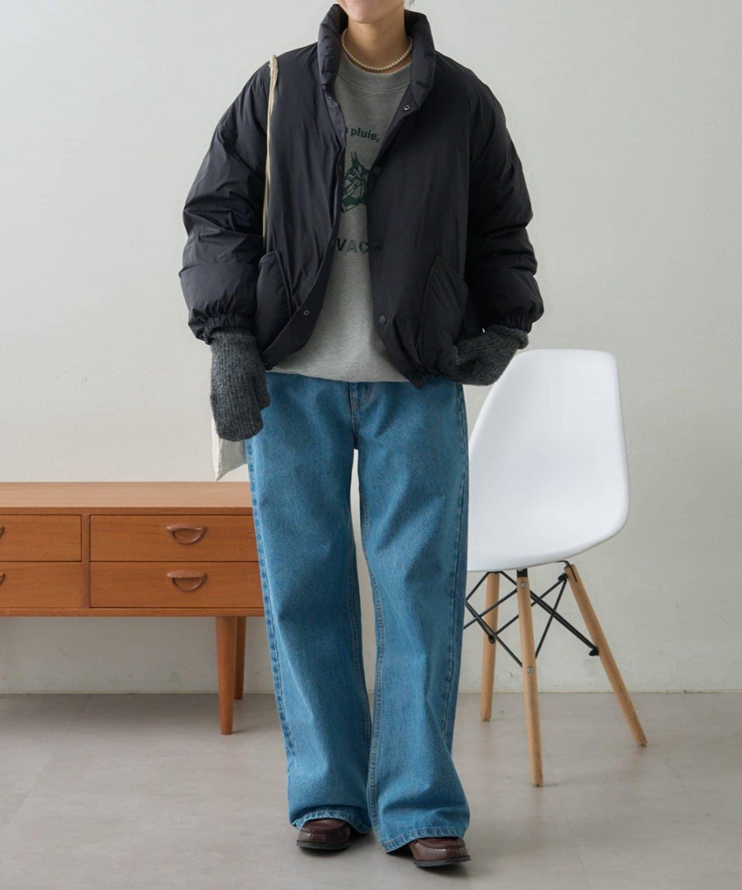 【GEVACO】無縫中長款羽絨夾克