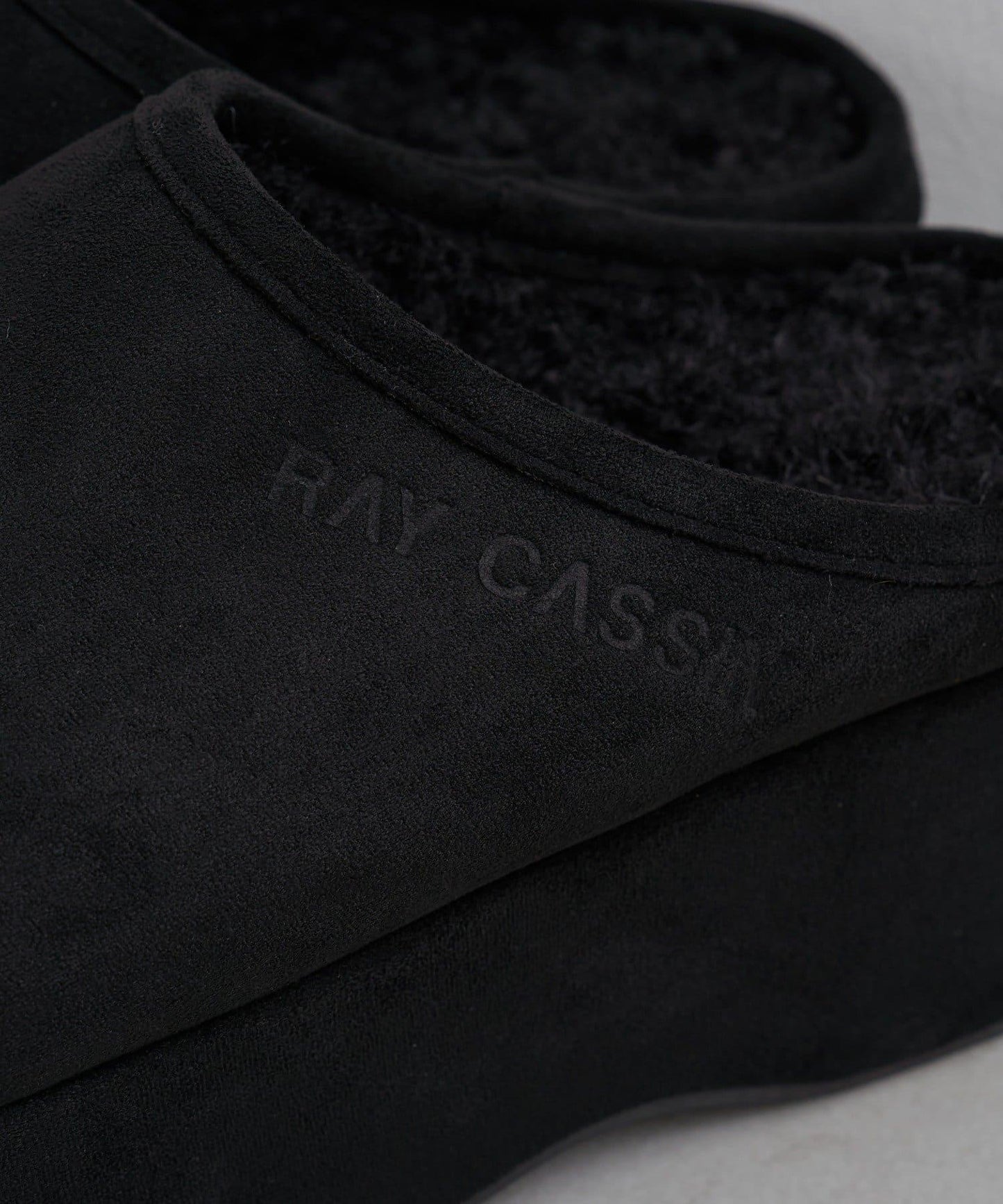 厚底羊羔絨懶人鞋