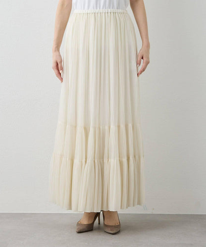 歐根紗層疊半身裙