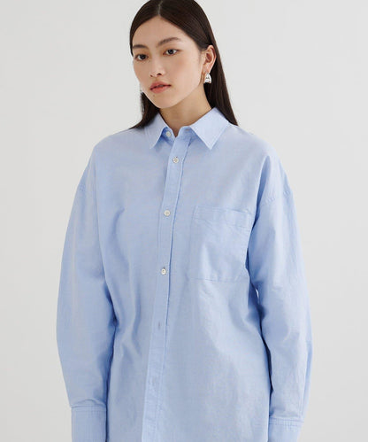 刺繡牛津紡襯衫