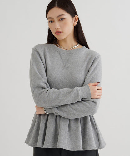 加絨荷葉邊套頭衫