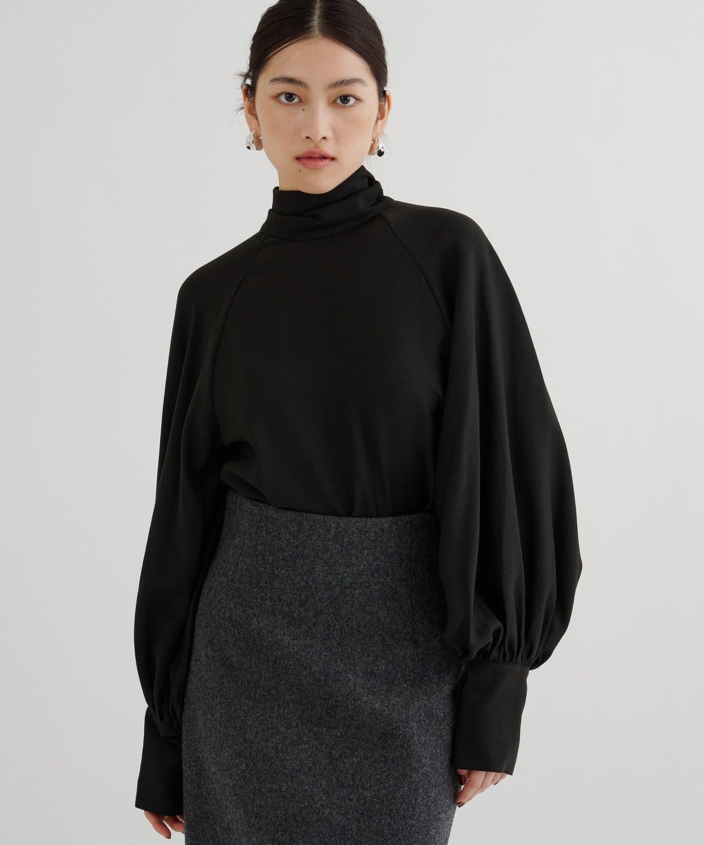 雪紡蝴蝶結領襯衫