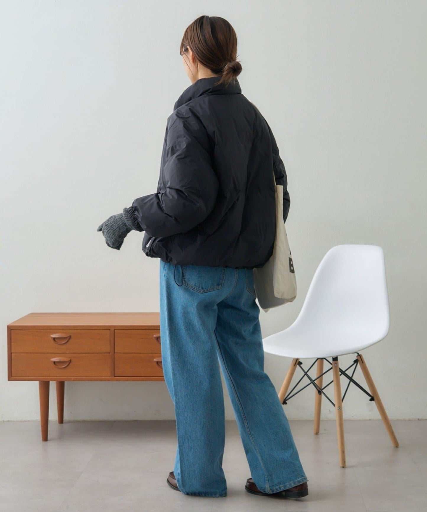 【GEVACO】無縫中長款羽絨夾克