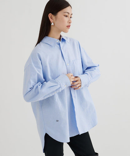 刺繡牛津紡襯衫