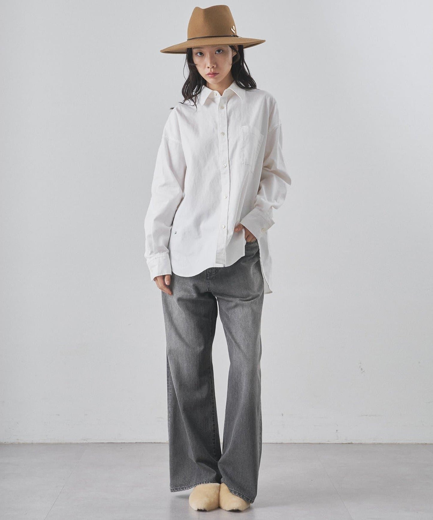 刺繡牛津紡襯衫