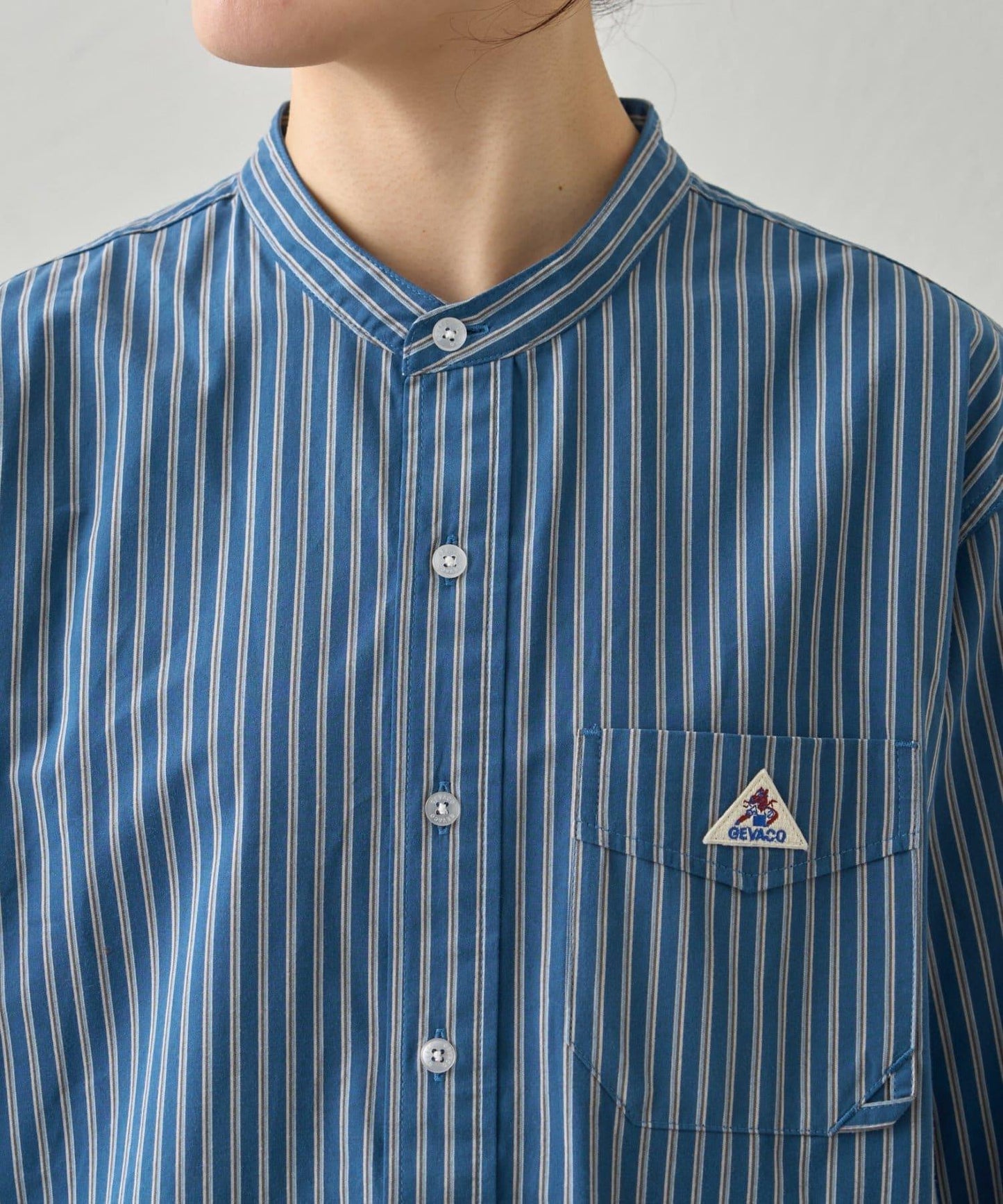 【GEVACO】磨毛立領襯衫