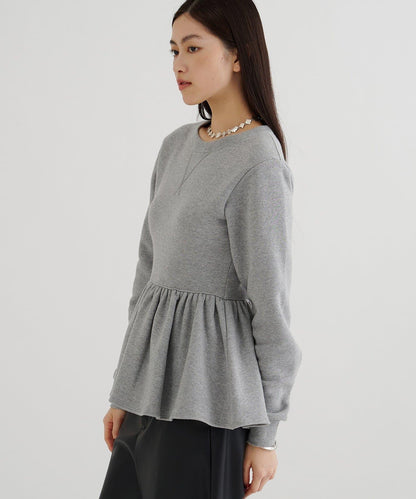 加絨荷葉邊套頭衫