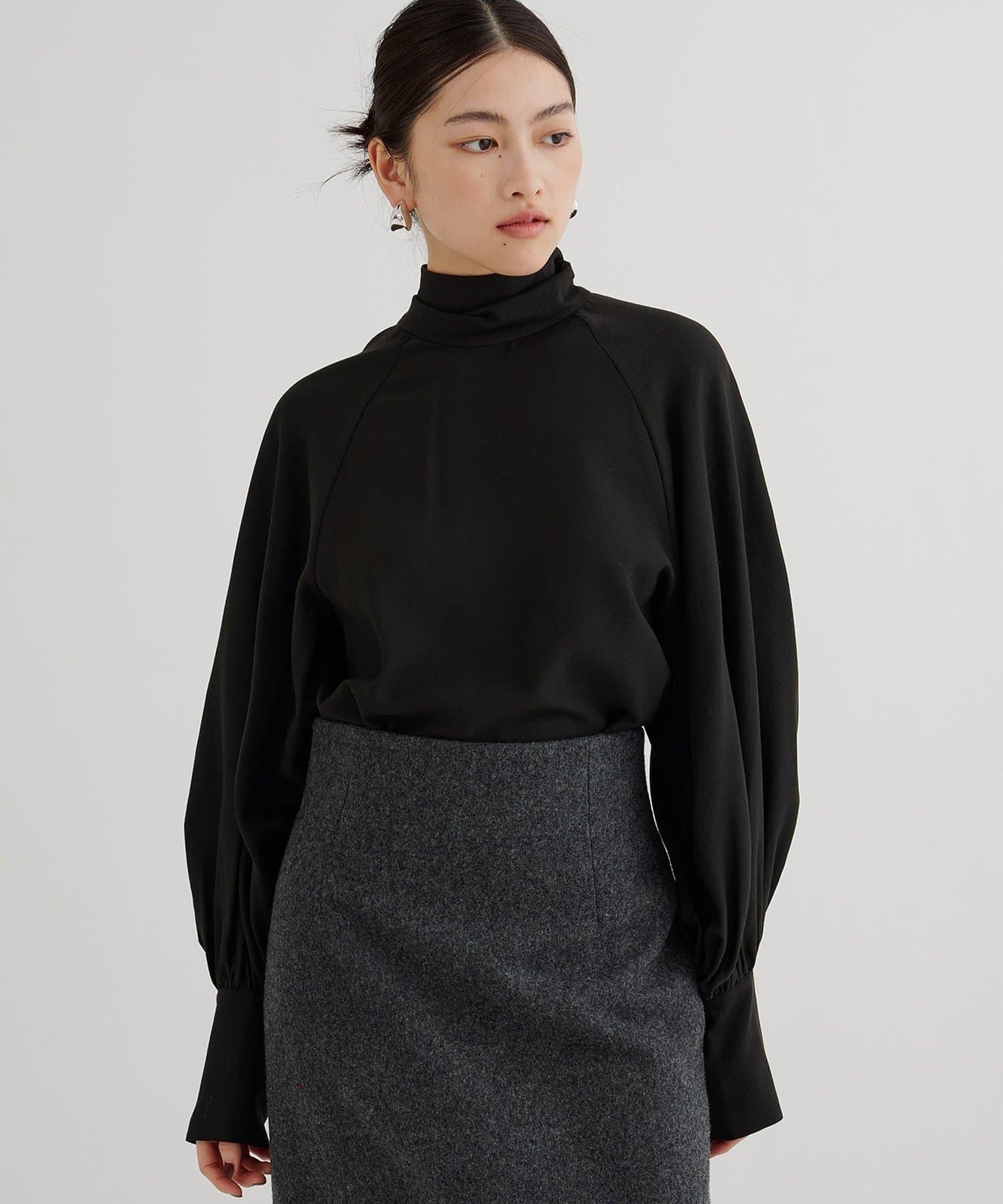 雪紡蝴蝶結領襯衫