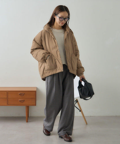 【GEVACO】無縫中長款羽絨夾克