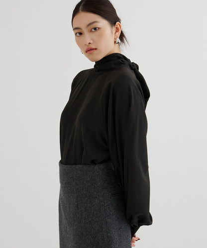 雪紡蝴蝶結領襯衫