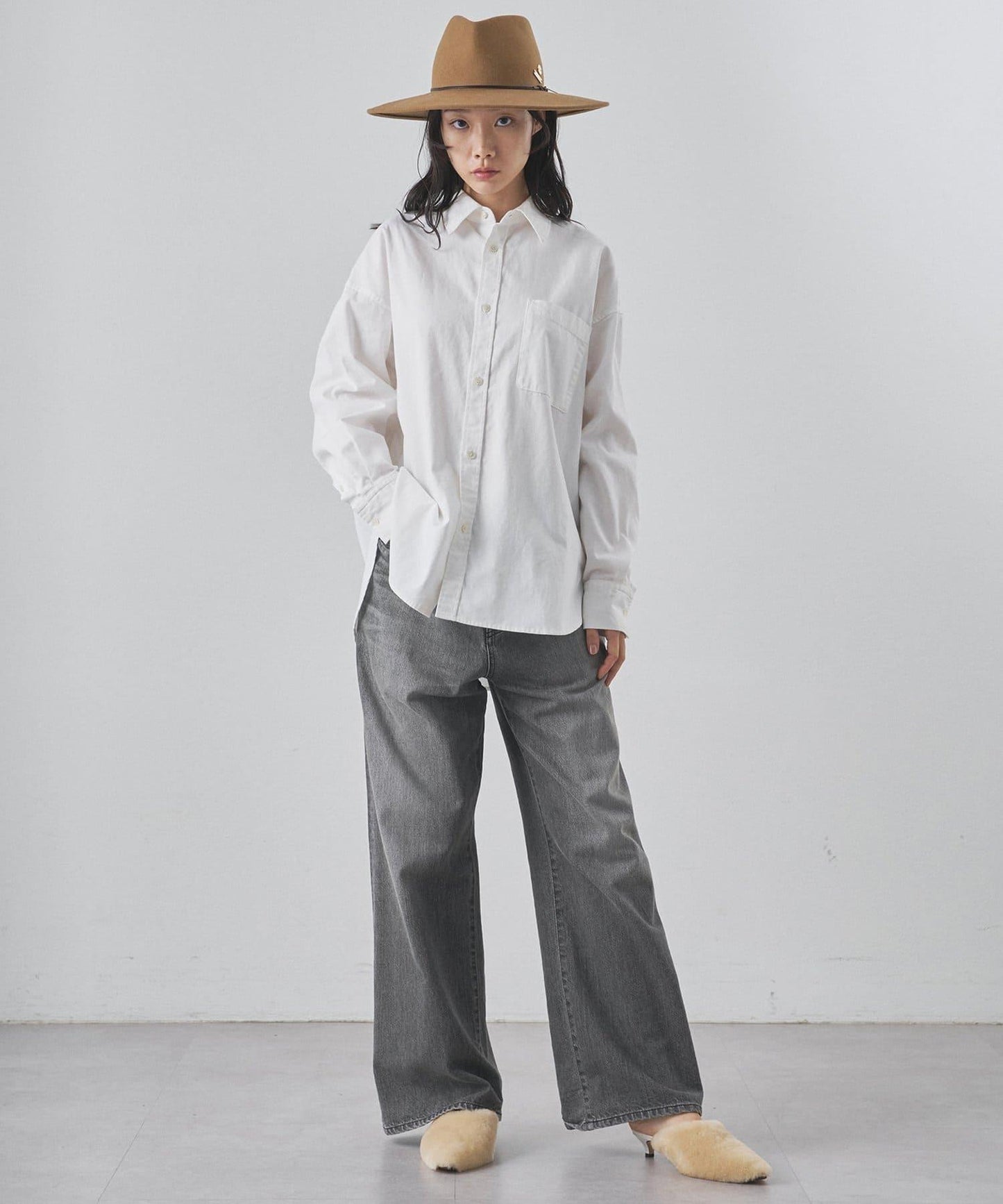 刺繡牛津紡襯衫