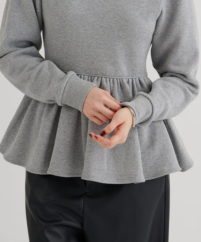 加絨荷葉邊套頭衫