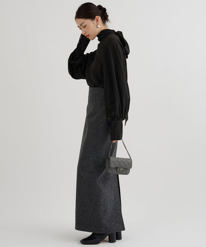 雪紡蝴蝶結領襯衫