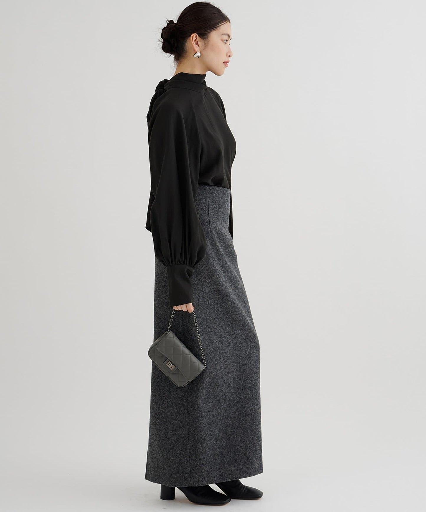 雪紡蝴蝶結領襯衫