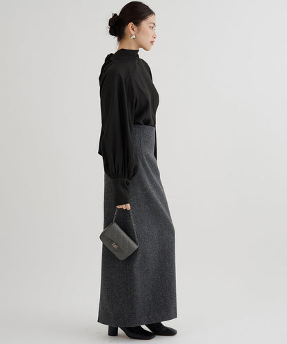 雪紡蝴蝶結領襯衫