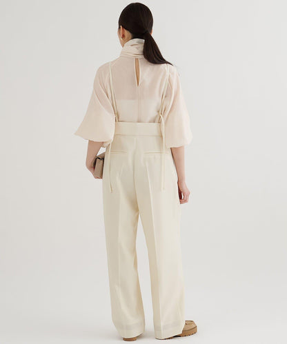 雪紡蝴蝶結領襯衫