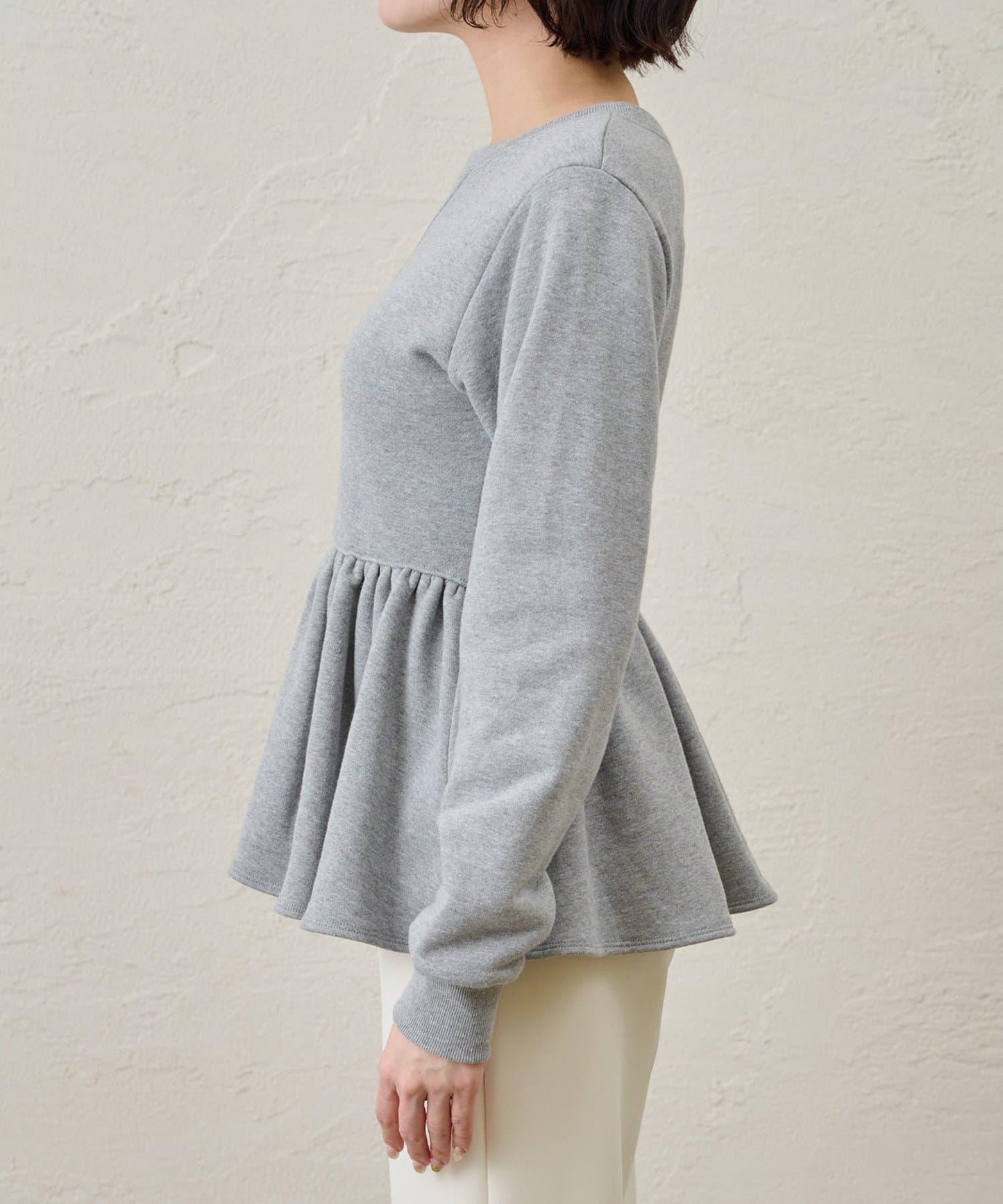 加絨荷葉邊套頭衫