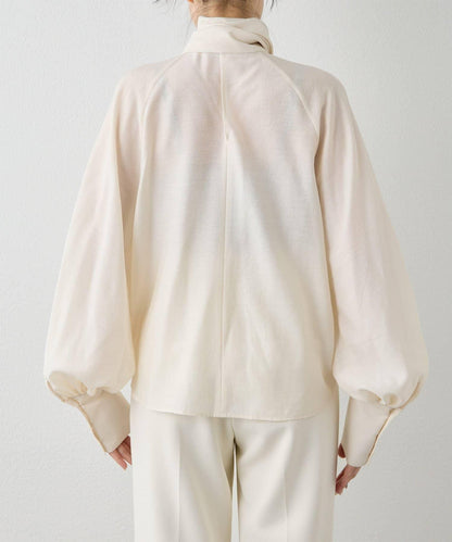 雪紡蝴蝶結領襯衫