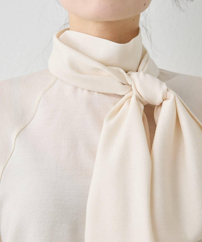 雪紡蝴蝶結領襯衫