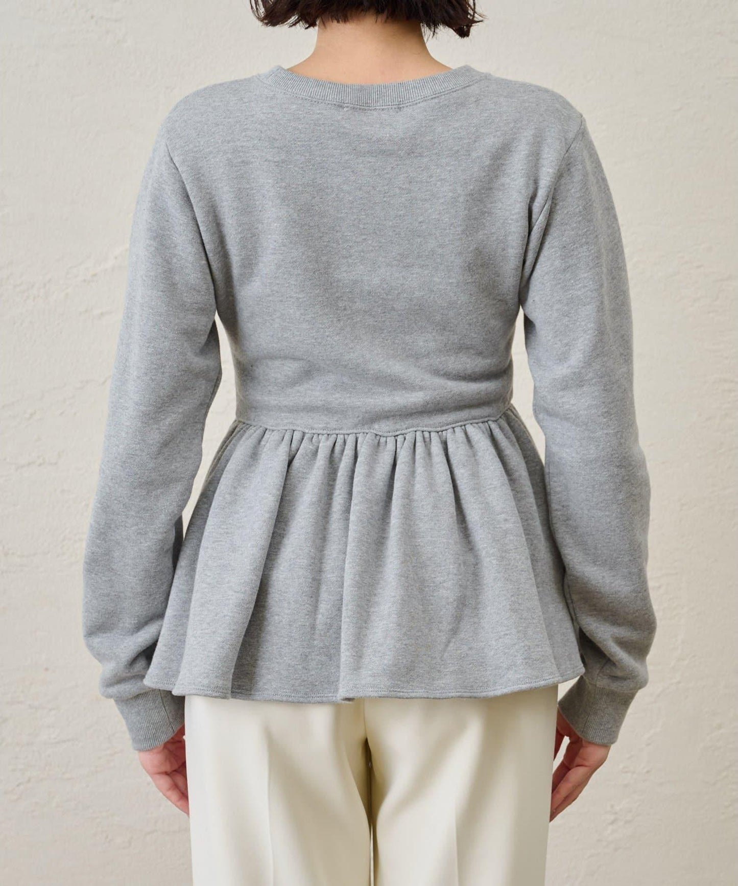 加絨荷葉邊套頭衫