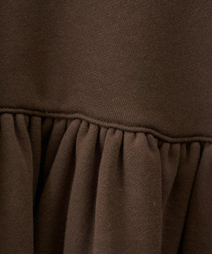 加絨荷葉邊套頭衫