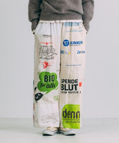 vintage歐式環保袋改造褲