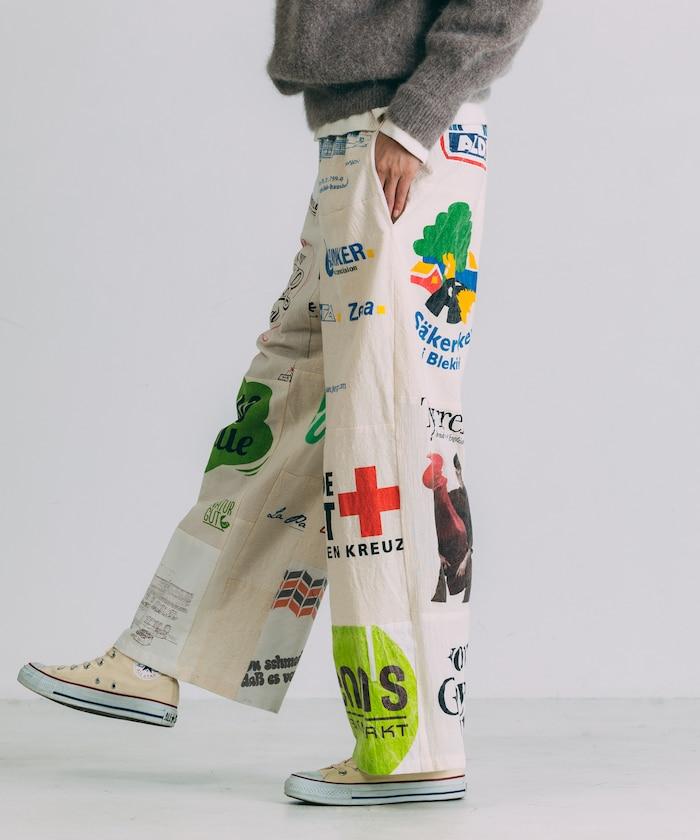 vintage歐式環保袋改造褲