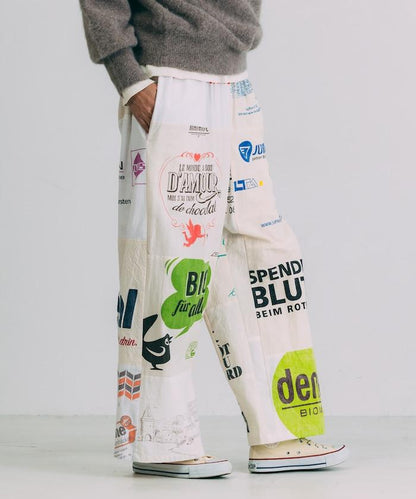 vintage歐式環保袋改造褲