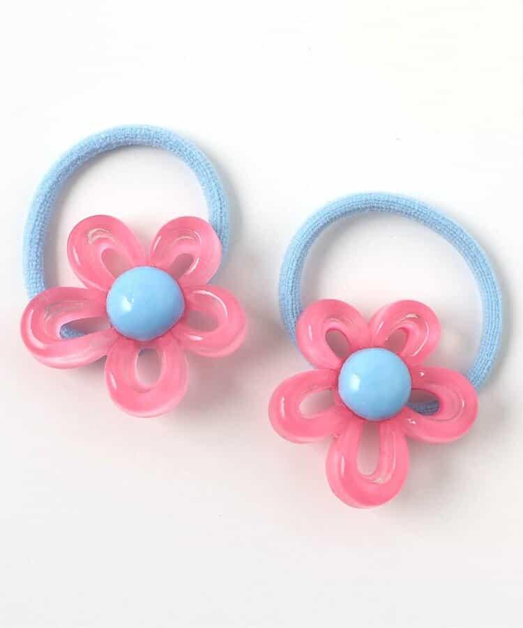 透明花朵發繩2個裝