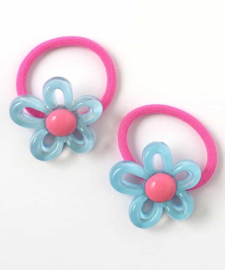 透明花朵發繩2個裝