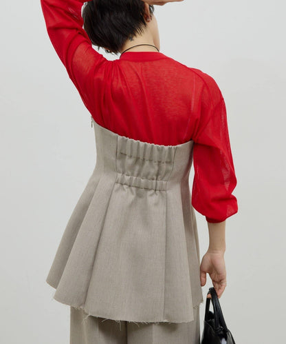 【可成套搭配】雙層斜紋吊帶背心