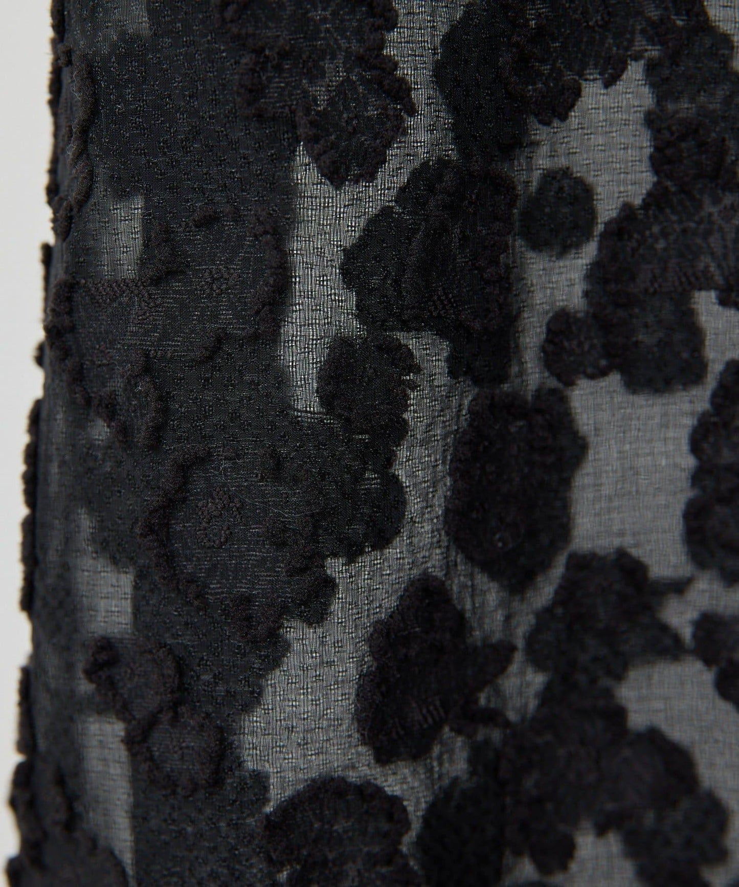 提花透視連衣裙