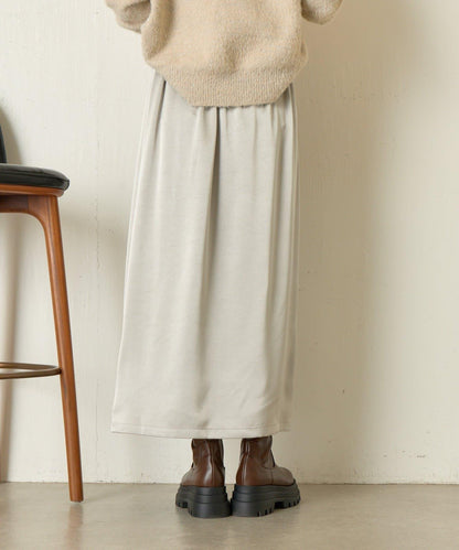 裹身風緞面半身裙